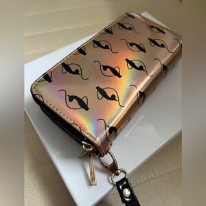Baby Phat Pink Holographic Wallet/Clutch
